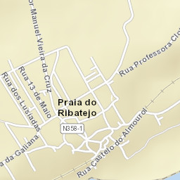 Praia do Ribatejo Street Map