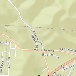 Buchtel Ohio Street Map