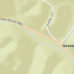 Greens Run Ohio Street Map