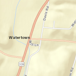 Watertown Ohio Street Map