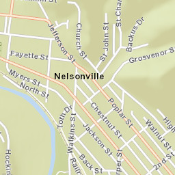 Nelsonville Ohio Street Map