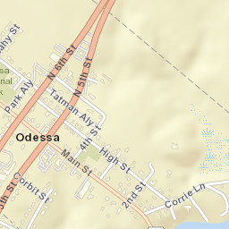 Odessa Delaware Street Map