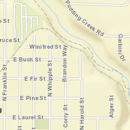 Fort Bragg California Street Map