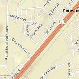 Parachute Street Map