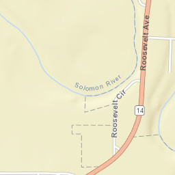 541 Roosevelt Avenue, Beloit, KS 67420 Street Map