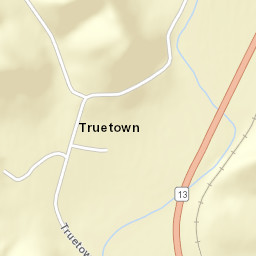 Truetown Ohio Street Map