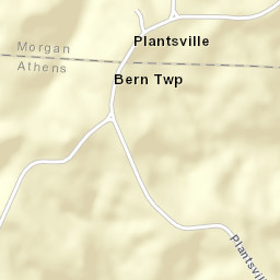 Plantsville Ohio Street Map