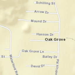 Oak Grove Ohio Street Map