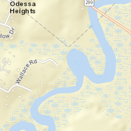 Odessa Heights Delaware Street Map