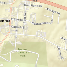 Monroe Ohio Street Map