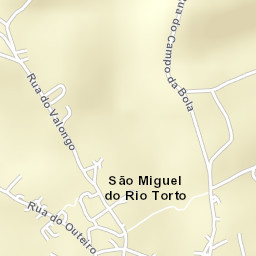 São Miguel de Rio Torto Street Map