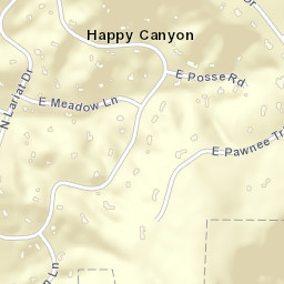 Happy Canyon Colorado Street Map