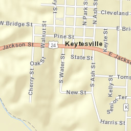 200-298 North Ridge Street, Keytesville, MO Street Map
