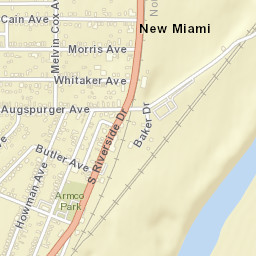 New Miami Ohio Street Map