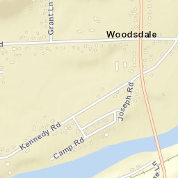 Woodsdale Ohio Street Map