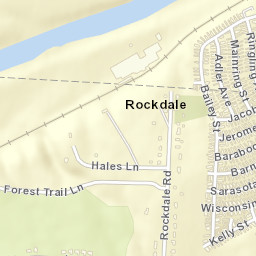 Rockdale Ohio Street Map