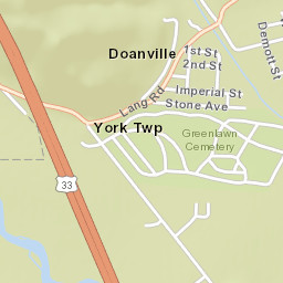 Doanville Ohio Street Map