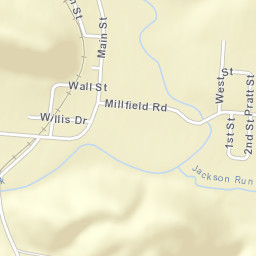 Millfield Ohio Street Map