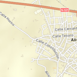 Aliseda Street Map
