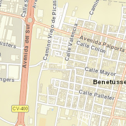 Benetússer Street Map