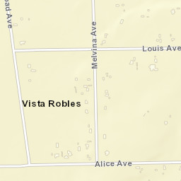 Vista Robles California Street Map