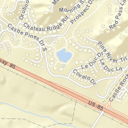 3849 Santa Fe Drive, Castle Rock, CO Street Map