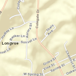 Longvue Ohio Street Map