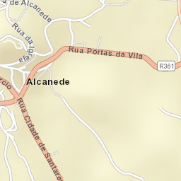 Alcanede Street Map
