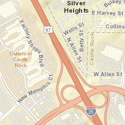 Silver Heights Colorado Street Map