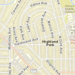 Lawn Park Ohio Street Map