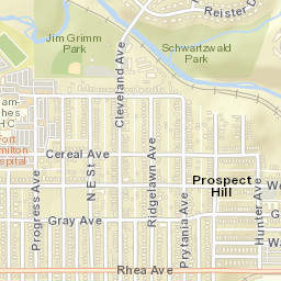 Grand View Ohio Street Map