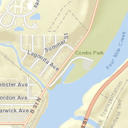 Warwickshire Ohio Street Map