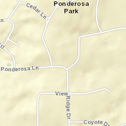 Ponderosa Park Street Map