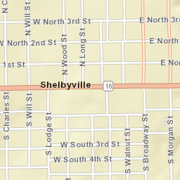 209 S Broadway St Shelbyville, Illinois Street Map