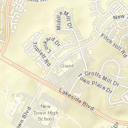 4859 New Town Boulevard, Owings Mills, MD Street Map