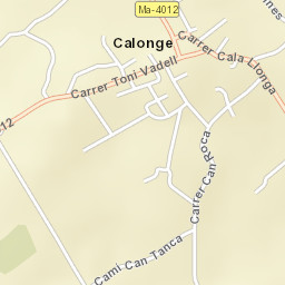 Calonge Street Map