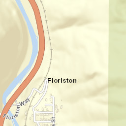 Floriston California Street Map