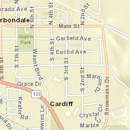 Carbondale Street Map
