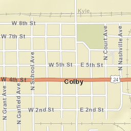 285 East 3rd Street, Colby, KS 67701, USA Street Map