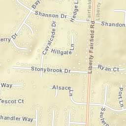 Arbor Crest Ohio Street Map