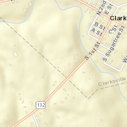 Clarksville Ohio Street Map