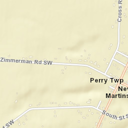 New Martinsburg Ohio Street Map