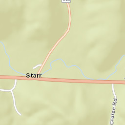 Starr Ohio Street Map