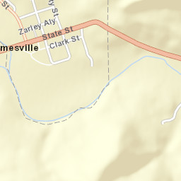 Amesville Ohio Street Map