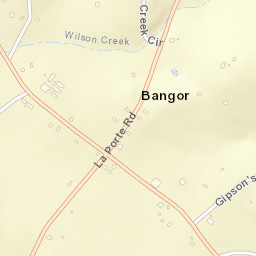 Bangor California Street Map
