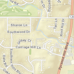 Columbia Heights Ohio Street Map