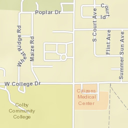 1109 Court Place, Colby, KS 67701, USA Street Map