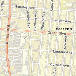 East Hamilton Ohio Street Map