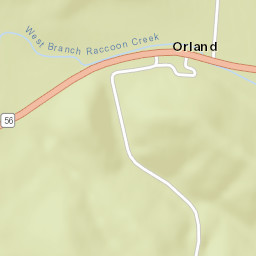 Orland Ohio Street Map