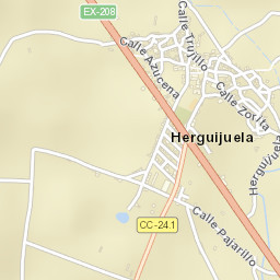 Herguijuela Street Map